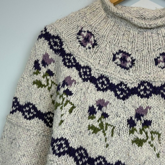 Outback Red Cream and Purple Patterned Sweater - Picture 4 of 11